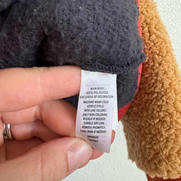 Open Edit Brown and Navy Blue Sherpa Full Zip Jacket Toddler 24 Months - Picture 4 of 5